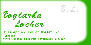 boglarka locher business card